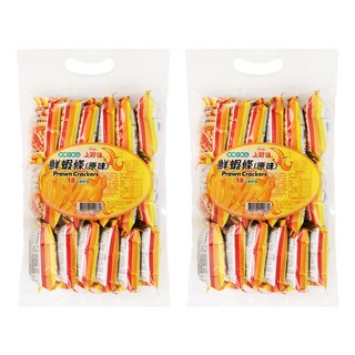 Oishi 上好佳 鮮蝦條 原味 18小包入, 90g, 2袋