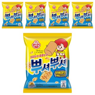 오뚜기 뿌셔뿌셔 바베큐맛, 90g, 5개