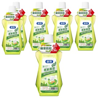 Shallop 刷樂 專業護理漱口水 綠茶口味, 500ml, 6瓶