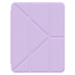 vXTRA 飛創 Y折立架平板保護套 合成皮+TPU材質, 2024 iPad mini 7/mini 6, 夢幻紫, 1個