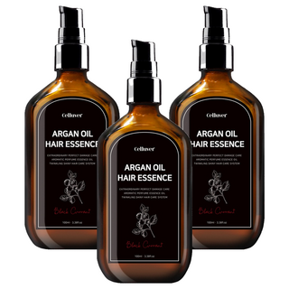 Celluver 摩洛哥堅果香氛護髮油, 100ml, 含胺基酸, 角蛋白深層修復, 3瓶