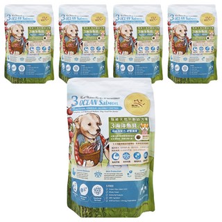 REAL POWER 瑞威 幼犬3號 鮮肉(鮭魚 + 干貝 + 羊肉) Set 舒敏護膚, 海洋魚貝, 500g, 5包