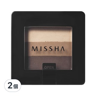 MISSHA 一抹深邃三重疊色眼影 2g, 07 Sandwave, 2個
