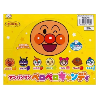 FUJIYA 不二家 麵包超人棒棒糖 25支 七種口味, 200g, 1盒