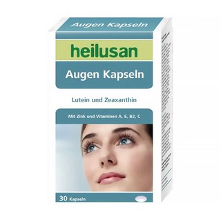 heilusan 好立善 EUREYE葉黃素複方軟膠囊 含葉黃素玉米黃素 維生素A B2 C E 鋅, 30顆, 1盒