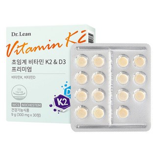 Dr.Lean 優質維他命K2&D3錠 9g, 1盒, 30顆