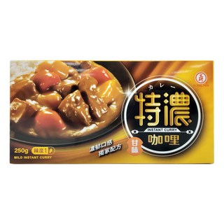 工研 特濃甘味咖哩 250g, 1盒