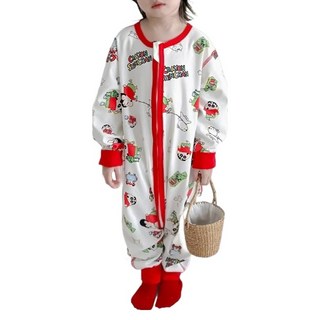 愛北鼻 無痕長袖防踢被 柔軟親膚 無骨縫合 卡通圖案