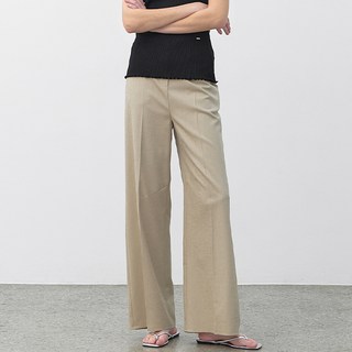 AtelierNain 女款Rumi紋理喇叭褲 PT-5646