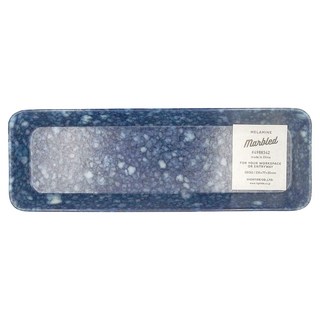 Hightide 大理石紋 長方盤 MELAMINE, 藍色