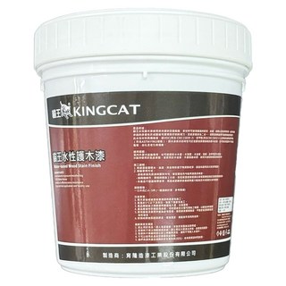 KINGCAT 貓王油漆 水性護木漆, 1公升/1加侖/5加侖包裝, 1桶