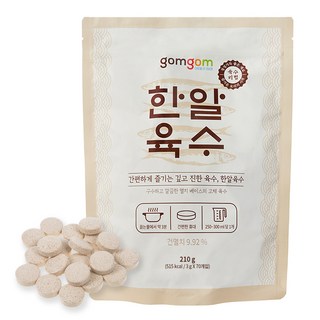 gomgom 鯷魚高湯錠, 210g, 1袋