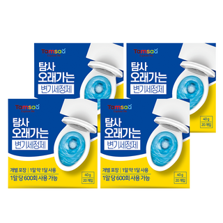 Tamsaa 長效馬桶清潔錠, 800g, 4盒