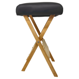 C-FLY 時尚家居 摺疊美容木椅, 黑色, 1個