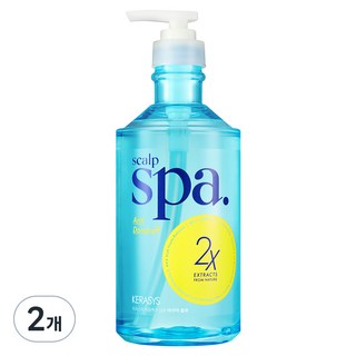 KERASYS 頭皮SPA抗屑洗髮精 Aqua Blue, 2瓶, 750ml