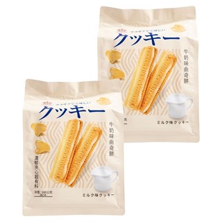 日日旺 牛奶味曲奇餅 濃郁夾心超有料, 168g, 2袋