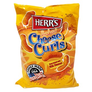 HERR'S 賀氏 烘培玉米條 香濃起司口味，烤焗，真起司, 170g, 1包
