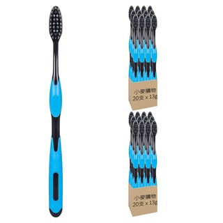 小麥購物 竹炭牙刷 S063 顏色隨機 13g, 1入, 40支