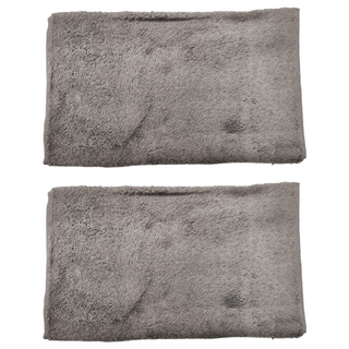 儂儂 驚彭毛巾 極蓬吸水 85x34cm 100%純棉素材, 雲霧灰, 2條