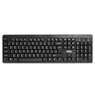 INTOPIC 廣鼎 USB標準鍵盤 防潑濺設計 複合式多媒體鍵, KBD-72, 103鍵標準數字鍵