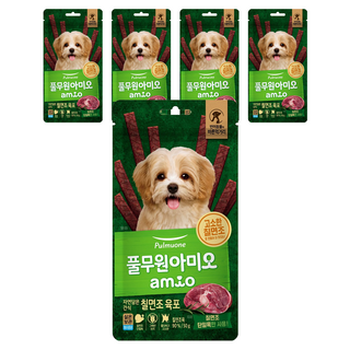 풀무원아미오 강아지 자연담은 간식 육포, 칠면조, 50g, 5개
