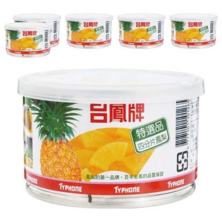 台鳳特選四分片鳳梨罐頭, 227g, 6罐