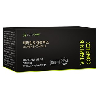 뉴트리코어 비타민B 컴플렉스, 60정, 4개