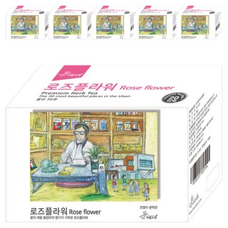 Areumdre 優質白玫瑰花草本茶, 20入, 6個, 1.1g