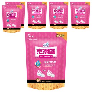 farcent 花仙子 克潮靈集水袋替換包3件組 檜木香, 540g, 6袋