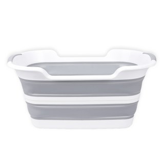 탐사 반려동물 베이직 접이식 욕조 중형, 그레이, 1개