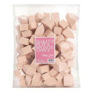 Kimera'J 大容量化妝海綿房屋粉撲 100入, 1包, 單色