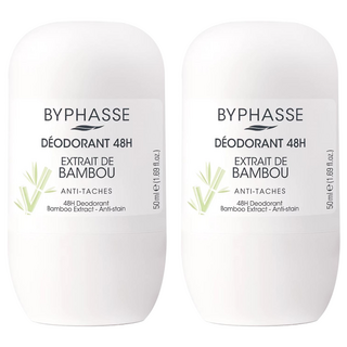 BYPHASSE 滾珠止汗劑 48H 竹子香, 50ml, 2個