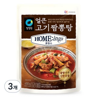 호밍스 얼큰 고기짬뽕탕 450g, 3개