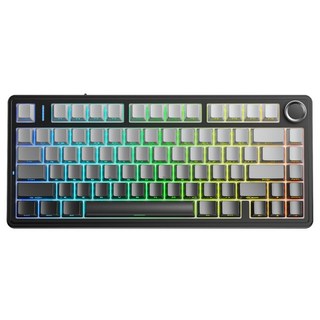 AULA 독거미 유무선 블루투스 기계식 키보드, Gradient Grey, F75, 리퍼축