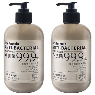 台塑生醫 Dr's Formula 葡萄柚 抗菌潔手乳, 400g, 2瓶