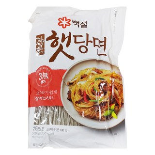 CJ BEKSUL 白雪 韓式冬粉，已切，Q彈，無使用明礬, 500g, 1包