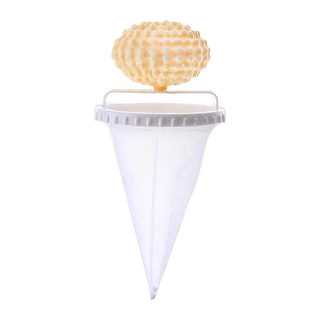 洗衣機過濾網 Set 5個, 尺寸9cmx9.2cm, 每個重30g, 檸檬黃, 1組