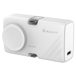 ADAM elements 亞果元素 三合一 折疊口袋行動電源 GRAVITY 3 80x45x34 公釐, 白色