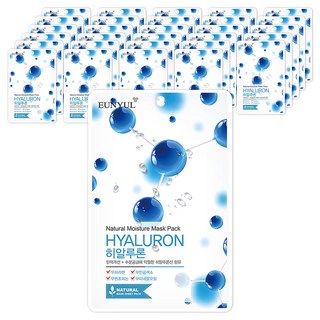 은율 내츄럴 히알루론 마스크팩, 1개입, 100개