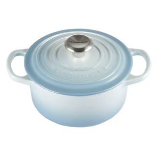 LE CREUSET 圓鐵鍋, 16cm, 海岸藍, 1個