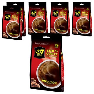 G7 純咖啡 量販包, 2g, 100入, 6袋