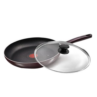 Tefal 特福 法國烈焰武士系列 不沾鍋平底鍋 + 玻璃蓋, 28cm, 1組