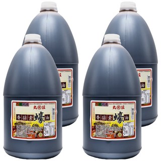 丸莊醬油 香菇素蠔油 4500g 以豆麥醬油製成 素食者適用, 4.4kg, 4桶