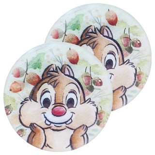 收納王妃 奇奇蒂蒂珪藻土杯墊 圓型, 植物, 2個