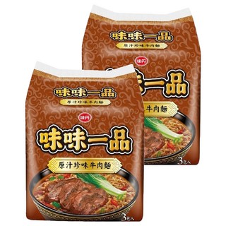 味丹 味味一品 原汁珍味牛肉麵 185g, 6包
