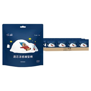 icon 愛康 透芯涼感褲型棉 Dinotaeng 特別款, L(85~105cm), 2片, 24包