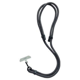 UAG 簡約編織可調式背帶掛繩 10mm, 黑灰色, 1條
