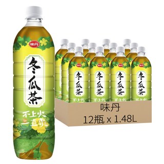 味丹 冬瓜茶, 1.48L, 12瓶