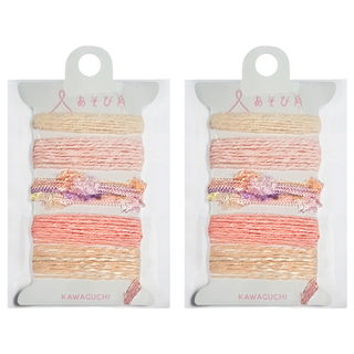 KAWAGUCHI迷你編織器用線 tk15-429 2入 手作線材, 粉彩色