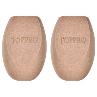 TOPPRO LADY'S 超彈力3D美妝蛋 柔軟親膚, 玫瑰奶茶, 2個